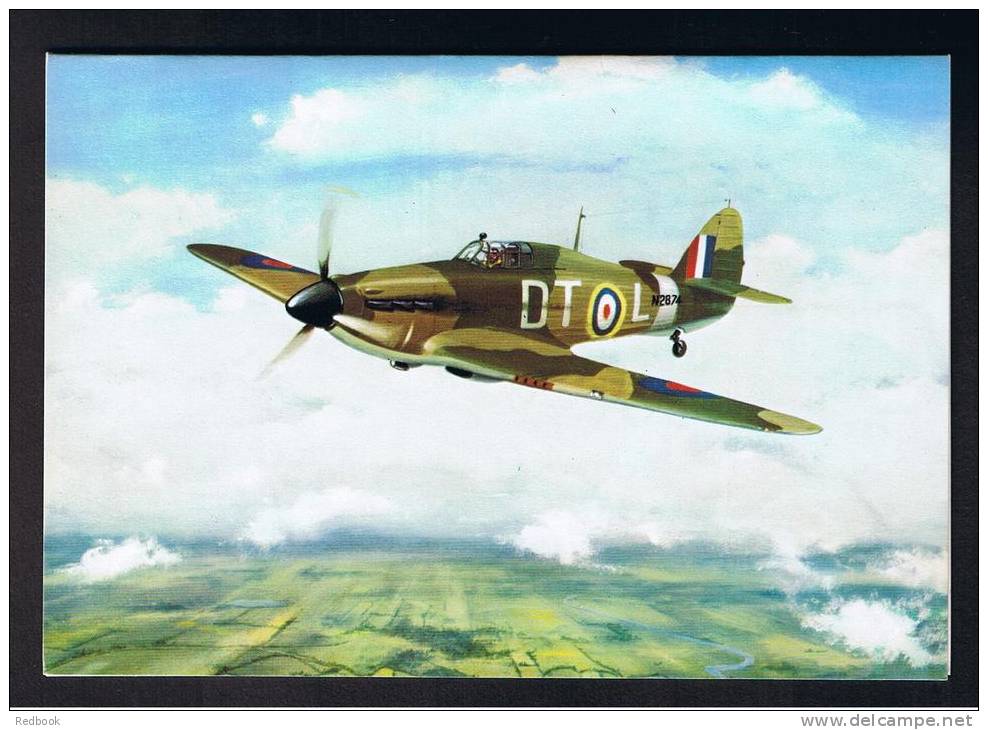 RB 748 - Greetings Card - Hurricane Mark III R.A.F. Aeroplane - Aviation Theme - Unclassified