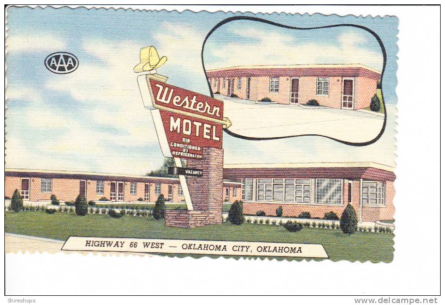 Highway 66 West Oklahoma City Western Motel AAA - Oklahoma City