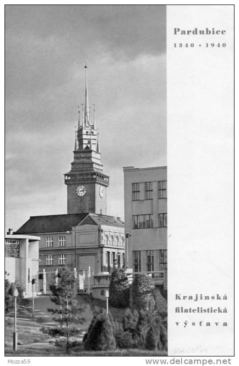 Bohmen Und Mahren 1940, Folder Pardubitz - Pardubice 1840 - 1940 Filatelisticka Vystava - Brieven En Documenten