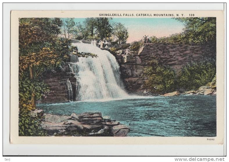 SHINGLEKILL FALLS CATSKILL MTS. NY NEW YORK. Old PC . USA - Catskills