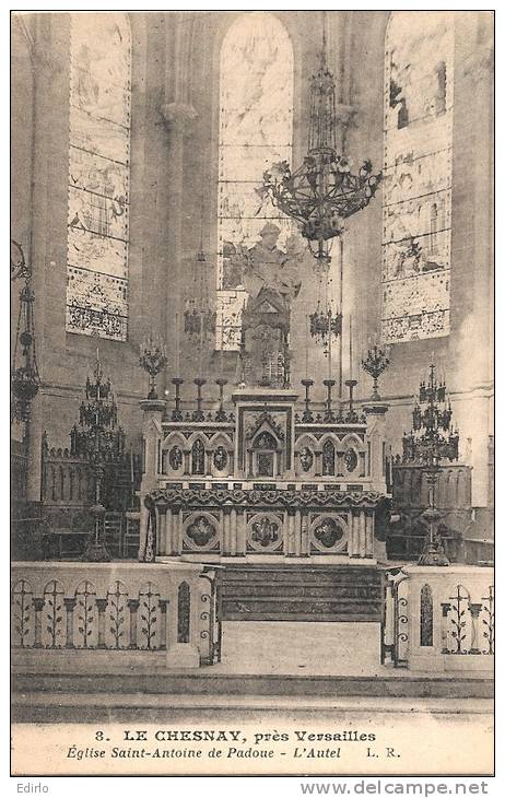-78- Le CHESNAY église Saint Antoine De Padoue L'Autel - Neuve TB - Le Chesnay