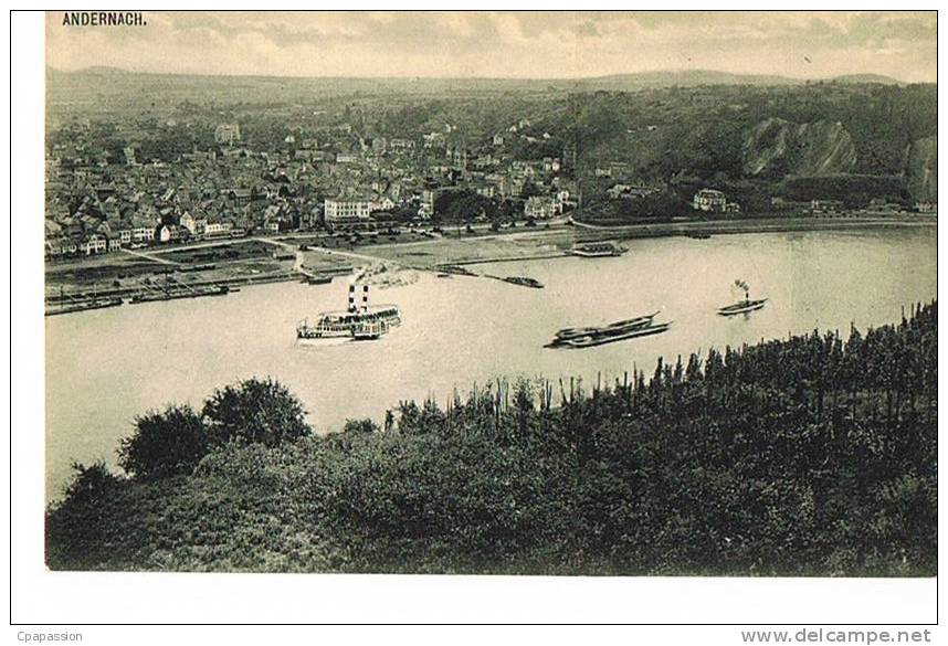 ANDERNACH-   Cpa écrite 1913- - - Scans Recto Verso-  PAYPAL FREE - Andernach