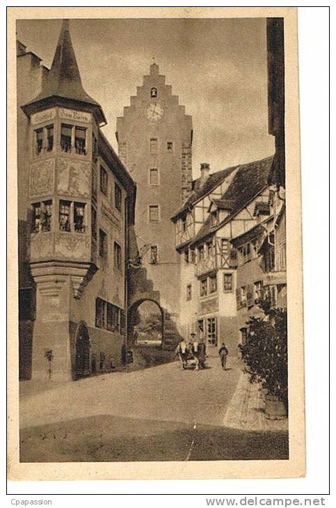 MEERSBURG Am BODENSEE - Obertor - Cpsm écrite 1925 -   Scans Recto Verso- PAYPAL FREE - Meersburg