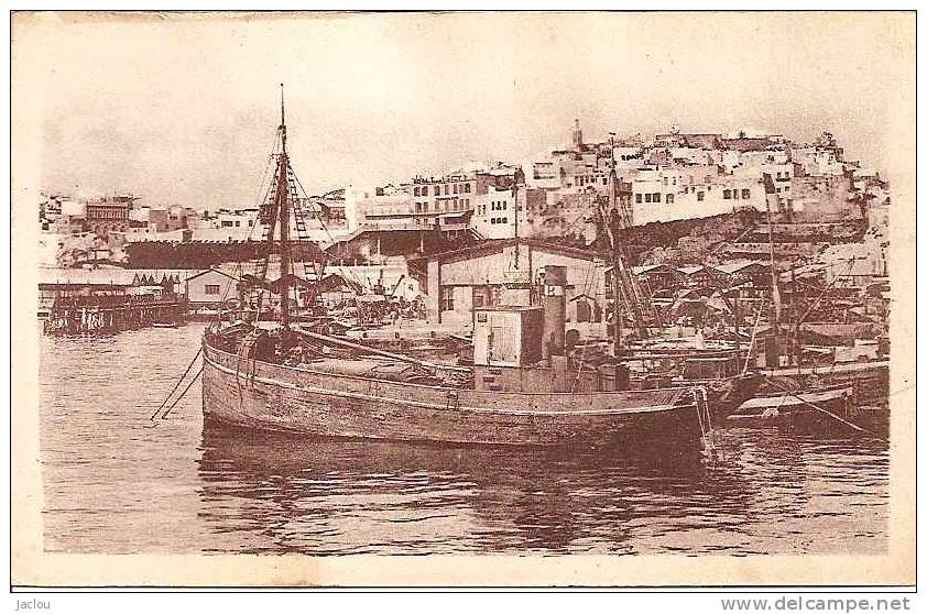 TANGER LE PORT ET LA CASBAH (BEAU PLAN BATEAU) REF 22415 - Tanger