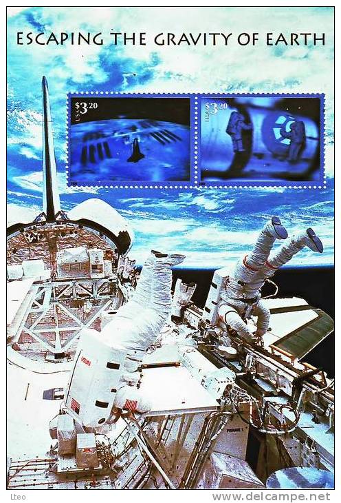 USA Bf 38 Hors De La Gravité De La Terre - Blocchi & Foglietti