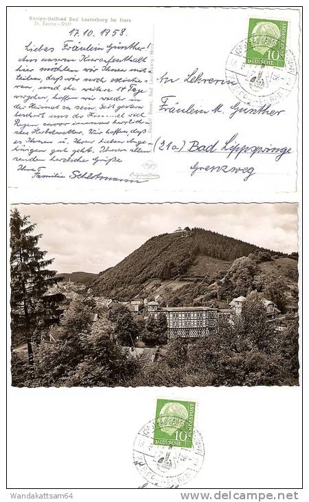 AK Kneipp-Heilbad Bad Lauterberg Im Harz St. Benno - Stift 18.10.52 - 12 (20b BAD LAUTERBERG (HARZ) KNEIPP-HEILBAD Nach - Bad Lauterberg