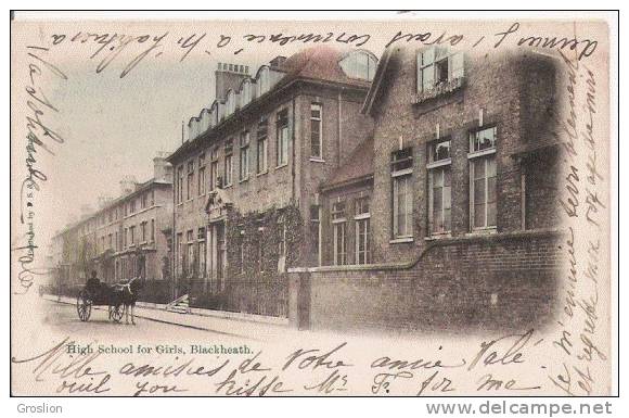 HIGH SCHOOL FOR GIRLS BLACKHEATH  1905 - London Suburbs