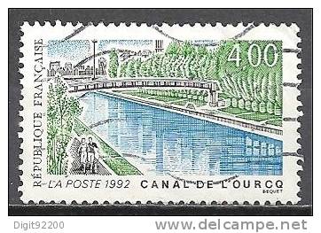 1 W Valeur Oblitérée, Used - FRANCE - YT Nr 2764 - Canal De L´Ourcq * 1992 - N° 6666-45 - Gebraucht