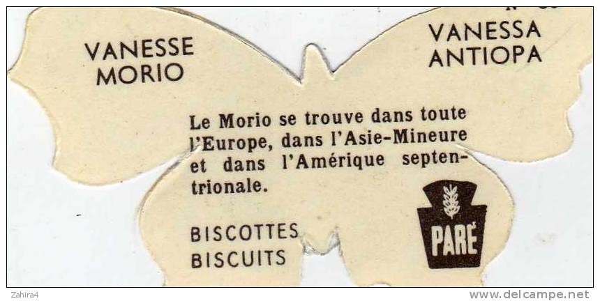 N° 30 - Biscottes  PARE  -  Papillon Vaneese  Morio - Animales