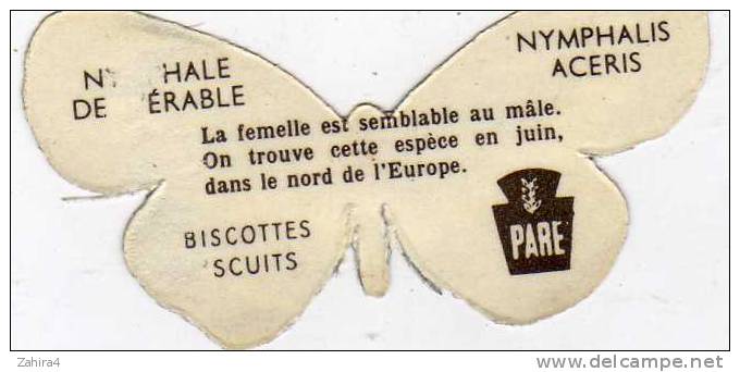 N° 27 - Biscottes  PARE  -  Papillon Nymphale De L´érable - Animali