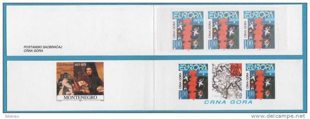 432  MONTE3NEGRO EUROPA 2000 CEPT CRNA GORA TYP I   BOOKLET INTERESSANTE - 2000