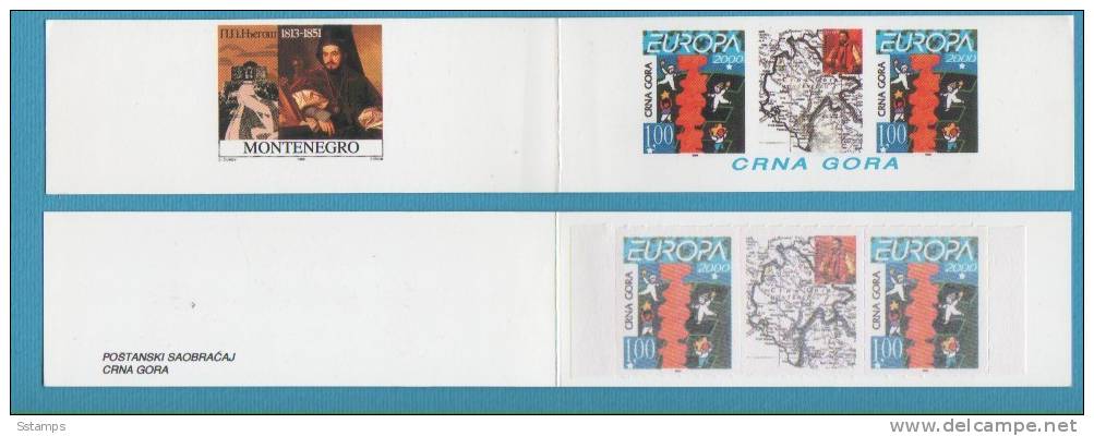 432  MONTE3NEGRO EUROPA 2000 CEPT CRNA GORA TYP Ii   BOOKLET INTERESSANTE - 2000