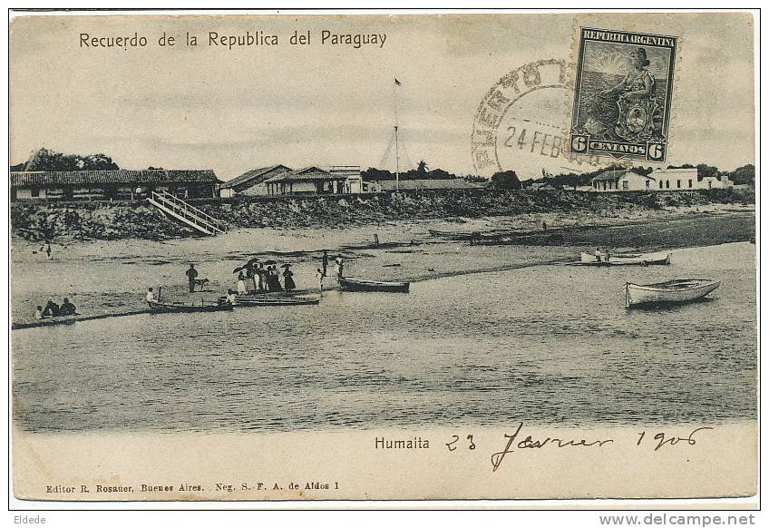 Humaita Circulada De Argentina R. Rosauer Bs As - Paraguay