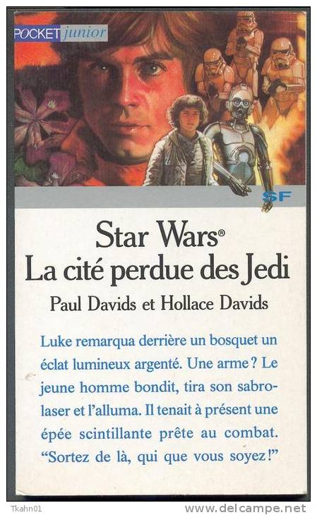 STAR WARS  POCKET-JUNIOR  " LA CITE PERDUE DES JEDI " - Presses Pocket