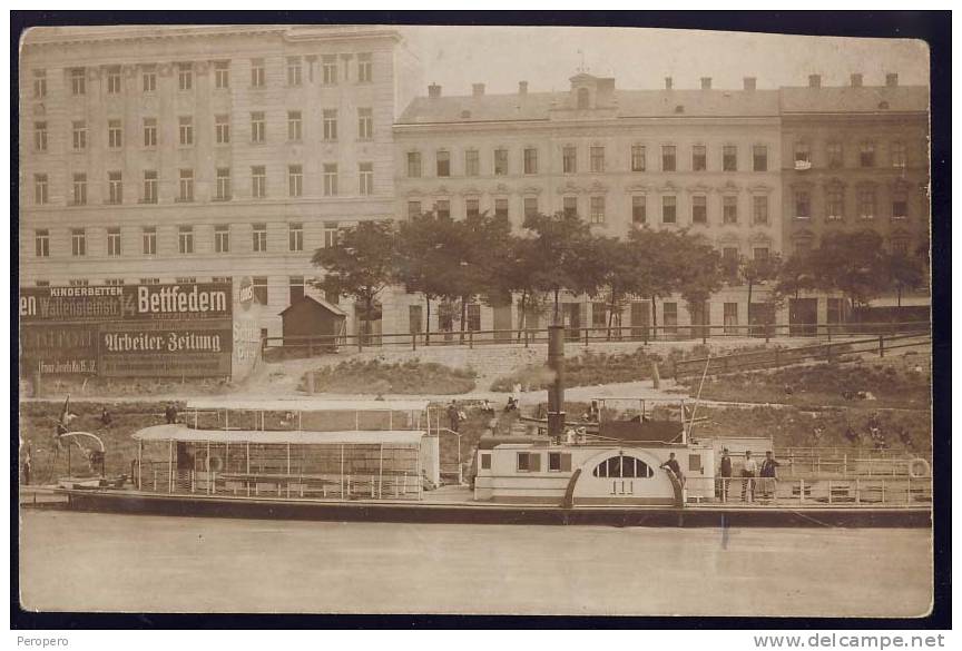 DONAU FLOTILLE  D.D.S.G.      Real Photo   Old Postcard - Piroscafi