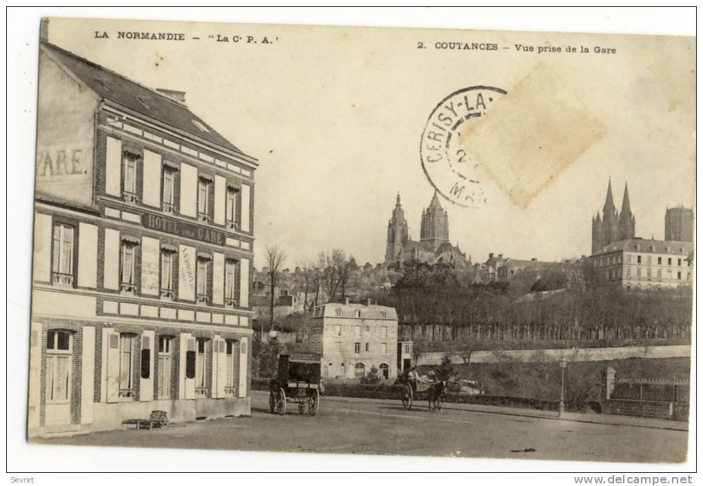 COUTANCES. -  Vue Prise De La Gare - Coutances