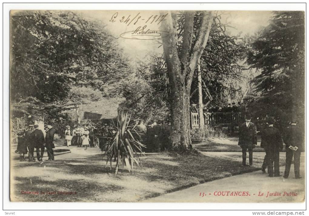 COUTANCES. - Le Jardin Public - Coutances