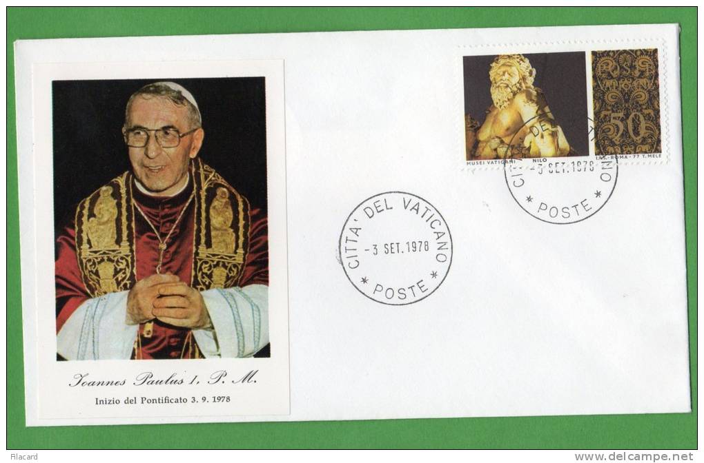 18658  Vaticano,  Ioanes  Paulus I,  P.M.,  Inizio Del  Pontificato  3.9.1978,  VG 3-9-1978 - Maschinenstempel (EMA)