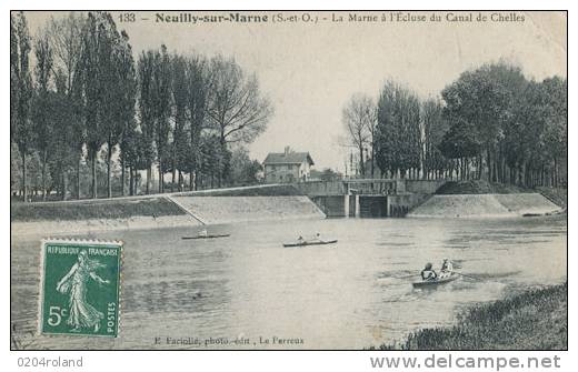 Neuilly Sur Marne - La Marne à L' Ecluse Du Canal De Chelle  : Achat Immédiat - Neuilly Sur Marne