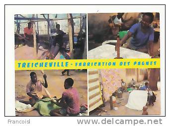 République De Côte D'Ivoire. Treicheville. Fabrication Des Pagnes. Mosaïque - Ivoorkust