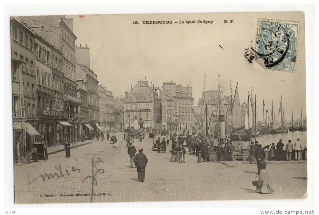 CHERBOURG - Le Quai Caligny. - Cherbourg