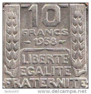 PIECE MONNAIE 10 FRANCS 1938  - GRAVEUR TURIN  - ARGENT  - 3ième REPUBLIQUE 1871 - 1940 VOIR LES SCANS... - Other & Unclassified