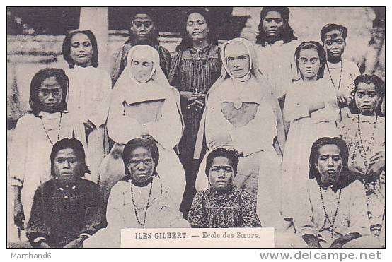 OCEANIE PAPOUASIE NOUVELLE GUINEE ILES GILBERT ECOLE DES SOEURS - Papua New Guinea