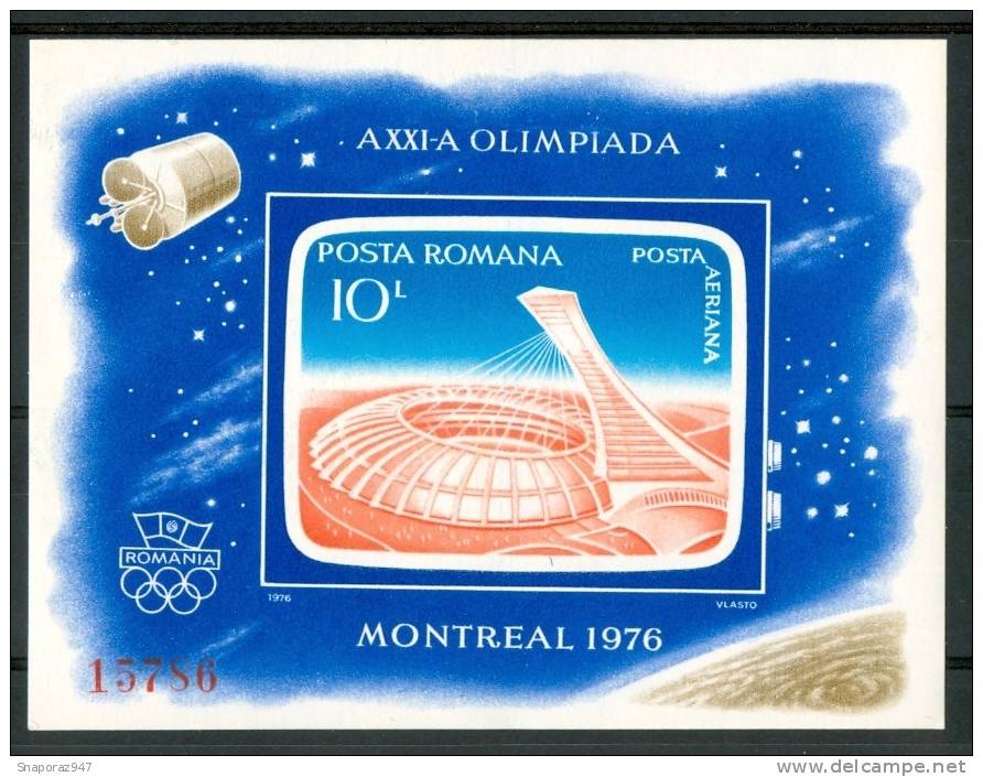 1976 Romania "Montreal 76" Olympic Games Block Imperforate MNH** Fo68- - Ete 1976: Montréal