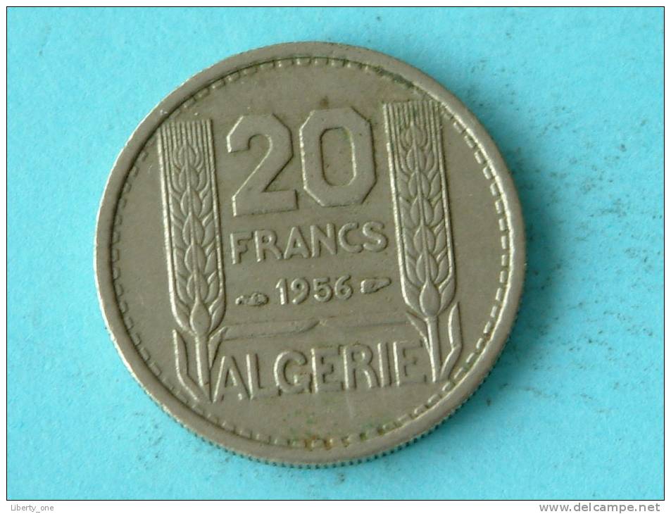 1956 - 20 FRANCS / KM 91 ( For Grade, Please See Photo ) !! - Algérie