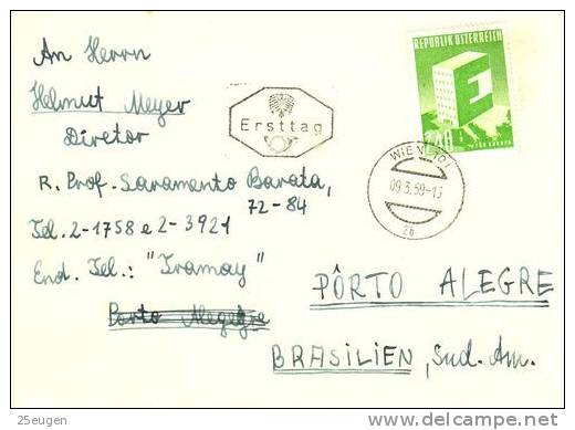 AUSTRIA 1959 EUROPA CEPT FDC - 1959