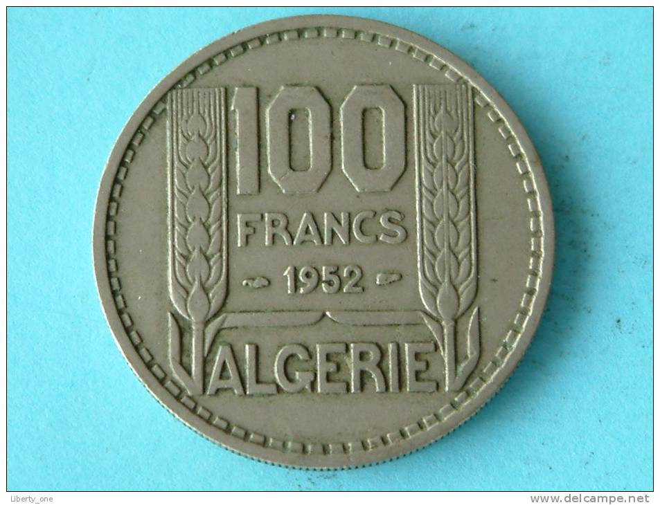 1952 - 100 FRANCS / KM 93 ( For Grade, Please See Photo ) !! - Algérie