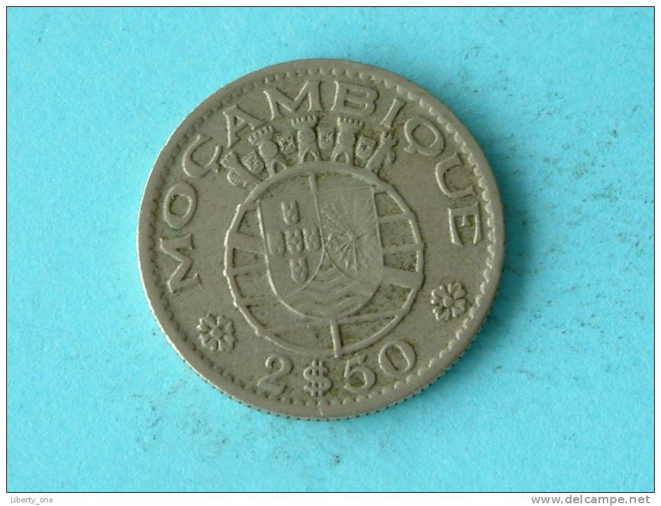 1954 - 2 1/2 ESCUDOS / KM 78 ( Uncleaned - For Grade, Please See Photo ) !! - Mosambik