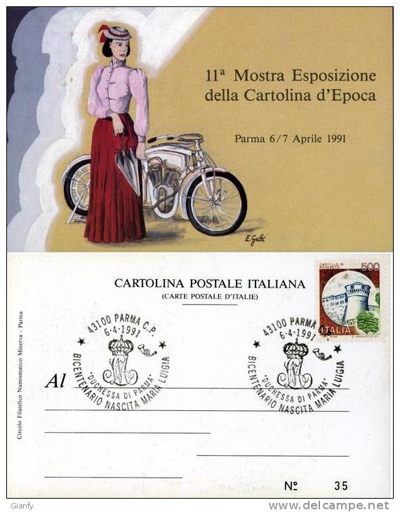 PARMA 11 MOSTRA CARTOLINA EPOCA 1991 ANN SPEC M LUIGIA - Borse E Saloni Del Collezionismo