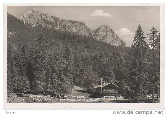 D-87645 Schwangau - Blöckenau , 1167m Königl. Jagdhaus U. Strausberg (1940) - Füssen