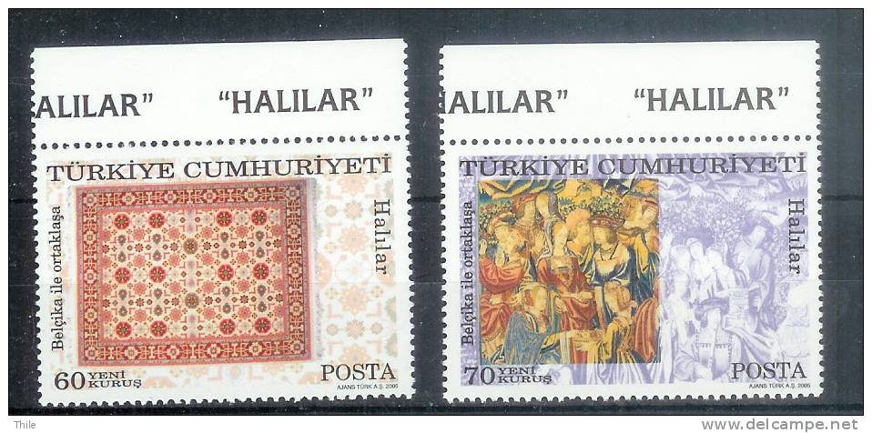 Mi 3447/3448 ** - YT 3176/3177 - Année 2005 - Carpets - Unused Stamps