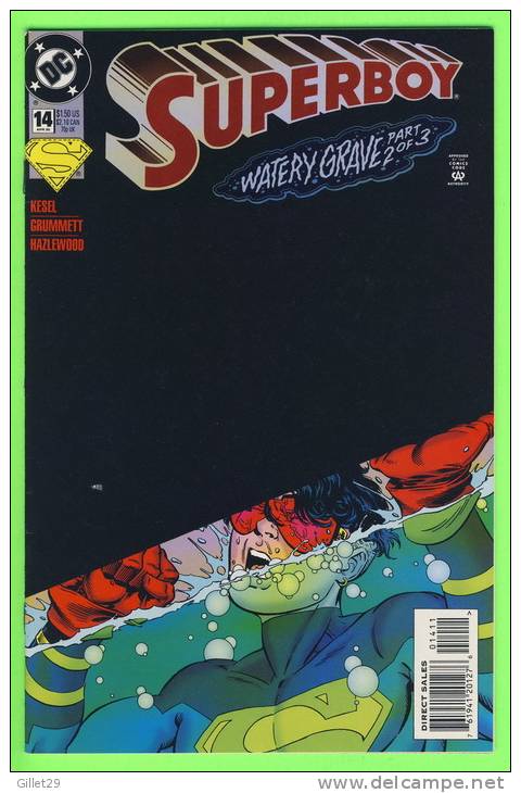 BD - DC COMICS - SUPERBOY - No 14 - APRIL, 1995  - MINT CONDITION - DC