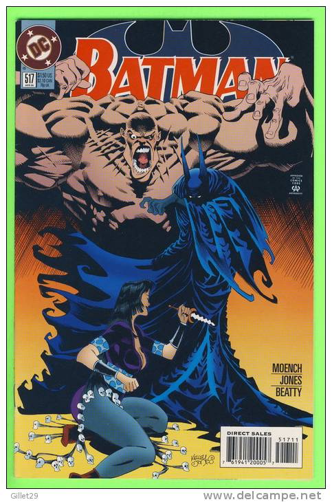 BD - DC COMICS - BATMAN  - No 517 - APRIL, 1995  - MINT CONDITION - DC