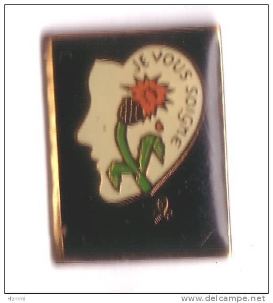 R220 Pin´s Medical Pharmacie Chardon Oreille Je Vous Soigne ? Sida ? Surdite ? Sourd Achat Immediat - Medici