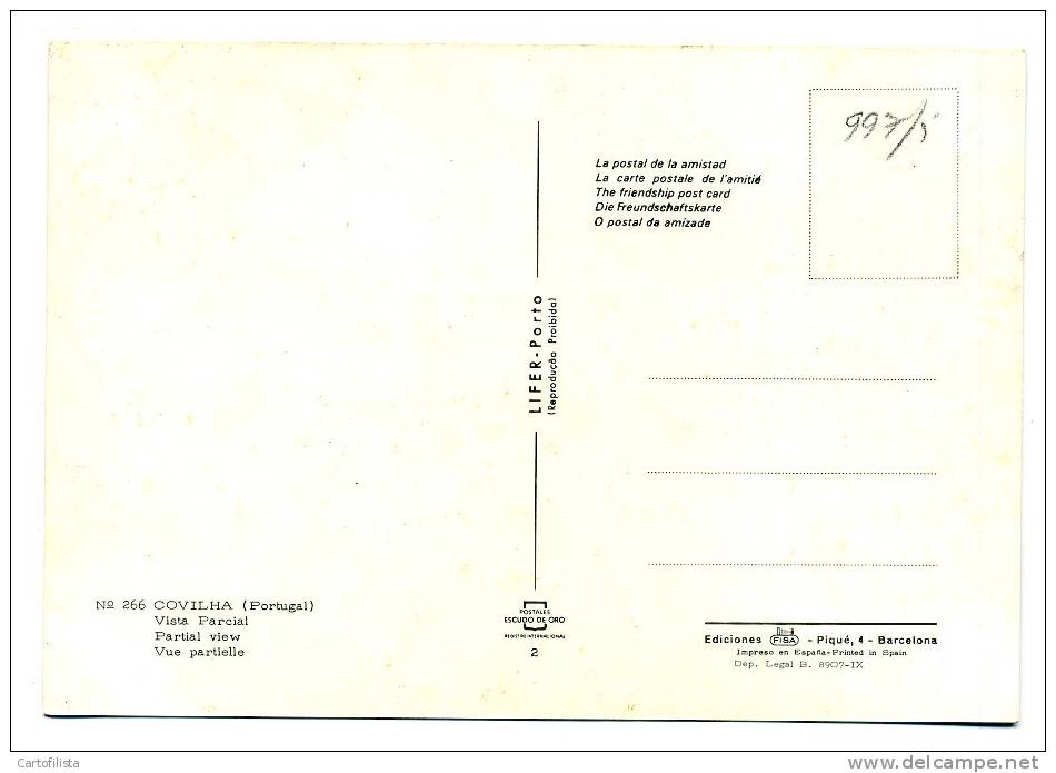 COVILHÃ - Vista Parcial - Castelo Branco
