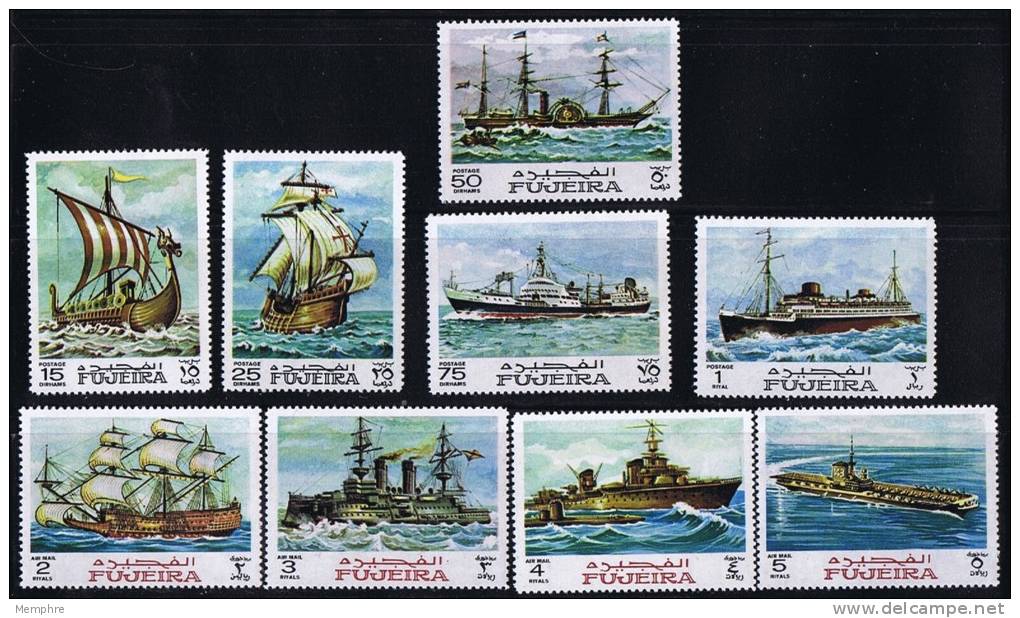 FUJEIRA  1968  Navires Anciens Et Modernes  Série Complète ** MNH - Fujeira