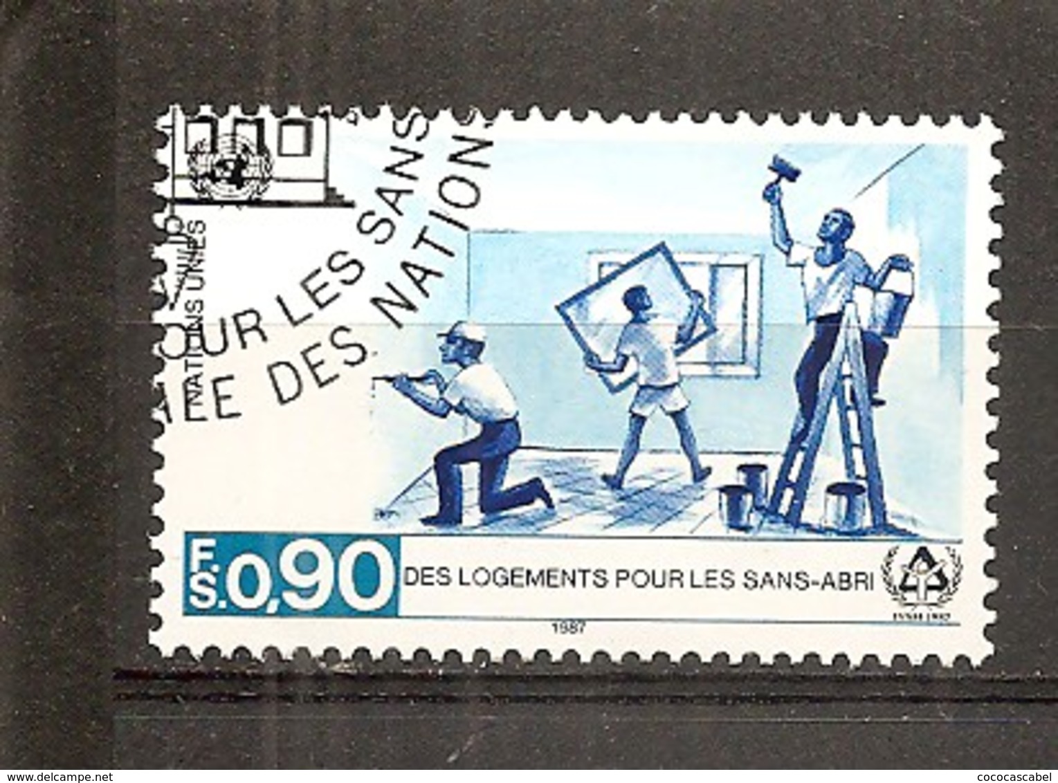 Naciones Unidas  Scott  155 (usado) (o) (con Goma) - Used Stamps