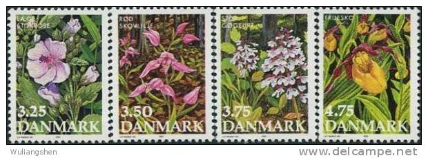 NE0974 Denmark 1990 All Kinds Of Anther 4v MNH - Unused Stamps