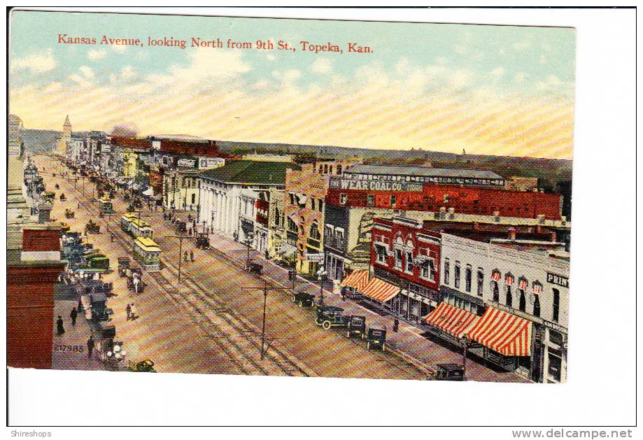 Kansas Ave From 9th St Topeka Kansas - Topeka