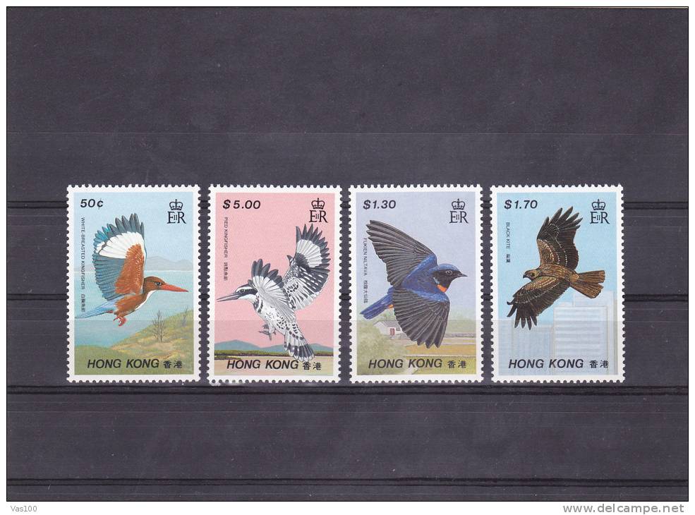 Hong Kong Birds ** MNH 4 Stamps. - Flamants