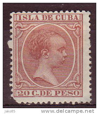 - CUBA - 1894 - YT N° 88  - Nsg - Alphonso XIII - 1 Dent - Vorphilatelie