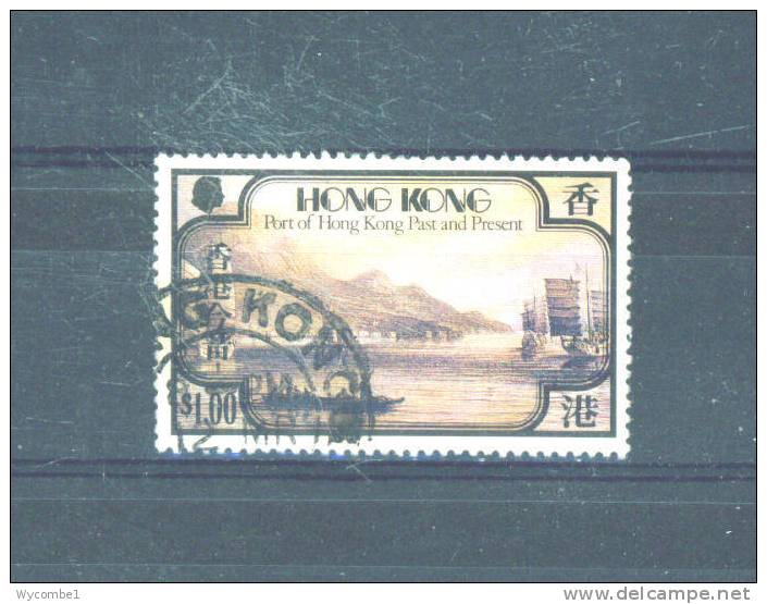 HONG KONG - 1982 Port $1 FU - Used Stamps
