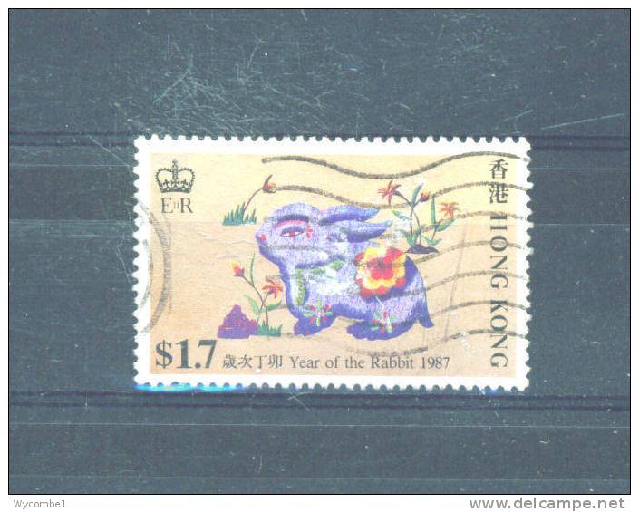 HONG KONG - 1987 Year Of The Rabbit $1.70 FU - Used Stamps
