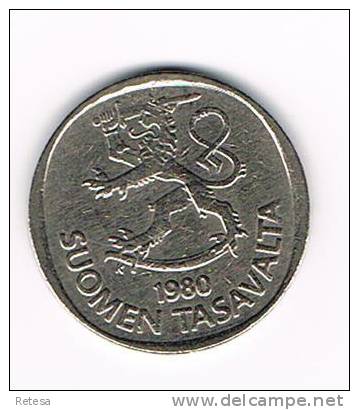 0+  FINLAND  1 MARKKA 1980 - Finlande