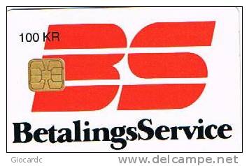 DANIMARCA (DENMARK)  - DANMONT (CHIP) - 1994 BS BETALINGS SERVICE  EXP. 4.95 (TIR.5600) - USED ° - RIF.3972 - Danemark