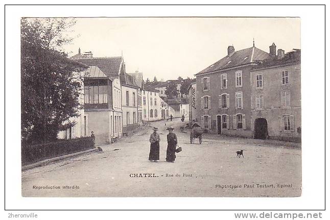 CPA  - 88 - CHATEL - Rue Du Pont - Chatel Sur Moselle